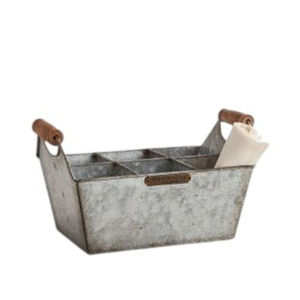 Fournisseur indien porte-ustensiles en métal fabriqué à la main pour outils de jardin paniers de rangement de cuisine pour pique-nique au prix de gros - Product Image 6