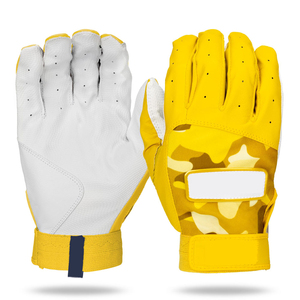 Guantes de Bateo de Béisbol/Sóftbol de Alta Calidad con Logotipo Personalizado, Transpirables, de Cuero, con Cierre de Gancho y Bucle, Ambidiestros, Duraderos y Ecológicos - Product Image 1