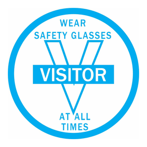 Brady Durable Self-Adhesive Safety Glasses <b>Labels</b> 2 Inch Diameter for Industrial & Construction Sites - Product Image 3