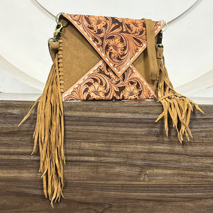 Sac à frange en cuir suédé usiné à la main à la mode pour femmes, sac à bandoulière à franges de style occidental, pochettes, vente en gros au prix d'usine - Product Image 4