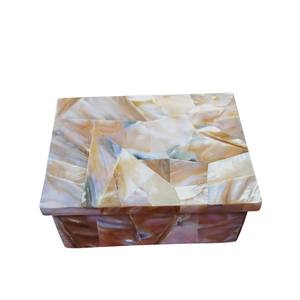 กล่องเครื่องประดับหรูหราประดับเปลือกหอยมุก งานแฮนด์เมด กล่องเก็บของตกแต่งสำหรับผู้หญิง ของขวัญ ของตกแต่งบ้าน - Product Image 1