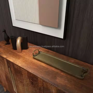 Plateau décoratif en aluminium Plateau de table au design de luxe pour le service des aliments Plateau décoratif en gros - Product Image 5