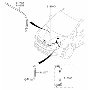 New Genuine <b>Battery</b> <b>Cable</b> OEM 918501W120 - Product Image 2
