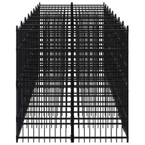 Grande cage pour chien durable en acier noir thermolaqué - Product Image 4