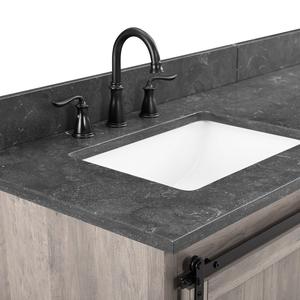 Meuble-lavabo double entièrement assemblé JY Vietnam avec porte coulissante de style européen moderne finition mélamine carcasse en MDF - Product Image 4