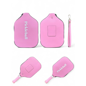 Housse de raquette de pickleball rose, couleur unie, imperméable, portable, résistante à l'abrasion, protection solaire, sac d'entraînement personnalisé pour l'extérieur - Product Image 2