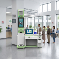 Huasheng Medical Manufacturer AI Touchscreen Telehealth Zelf-incheckingskiosken voor ouderen HS-V600 OEM