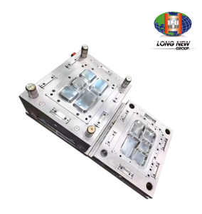 Plato de Plástico HIPS de 5 Compartimentos, Apto para Microondas y Ecológico, Marca LONGNEW |   Molde de Inyección de 4 Cavidades para la Fabricación de Bandejas para Servir Alimentos - Product Image 2