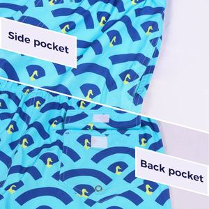 Short de bain pour hommes, maillot de bain d'été avec doublure de Compression, vente en gros - Product Image 4