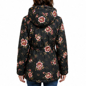 Chaqueta Parka de Invierno para Mujer con Capucha Suave, Exterior de Poliéster Resistente y Acabado Impermeable para Comodidad Diaria - Product Image 2