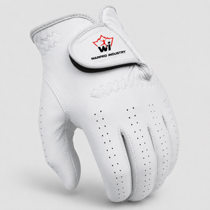 WARPRO INDUSTRY Custom Logo White Leather Goalkeeper <b>Gloves</b> Unisex Breathable Soft <b>Grip</b> Perforated Full Finger Waterproof - Product Image 5