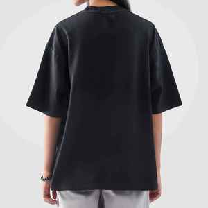 Camiseta de Hombre al por Mayor con Logotipo Impreso Digitalmente, Estilo Streetwear, 100% Algodón, 200g, Corte Holgado, Hip Hop - Product Image 3