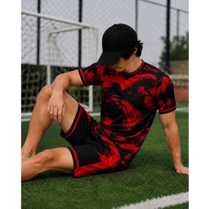Uniforme de football américain en gros, 100% polyester respirant, logo personnalisé, uniforme d'équipe en gros - Product Image 6