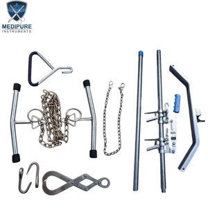Professional Obstetrical Instruments Set Including OB <b>Chain</b> Krey Hook <b>Chain</b> Handle and Calf Puller Veterinary Calving Instrument - Product Image 4