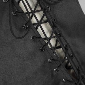 Gilet da Uomo Rinascimentale Pirata Medievale, Gilet Gotico Steampunk con Lacci Frontali per Cosplay - Product Image 4