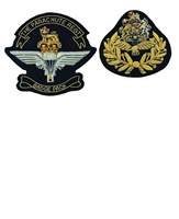 Écusson de blazer de cérémonie brodé à la main en fil de bullion, insignes de qualité supérieure, avec épingle de sûreté pour la décoration d'uniformes et la mode