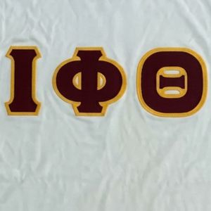 Camiseta Premium Blanca Iota Phi Theta, Color Marrón Grisáceo, Ropa Griega, Camiseta de Fraternidad, Estilo Casual, Corte Clásico - Product Image 2