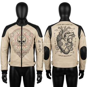 Blouson en cuir de course brodé sur mesure, uniforme d'équipe, tenue de club, vêtements de moto professionnels, service de fabrication pour commandes en gros - Product Image 3