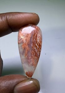 Cabochon en Agate Coton Naturel de Haute Qualité, Coupe Poire, à Changement de Couleur, Pierre Précieuse en Vrac pour la Fabrication de Bijoux - Product Image 5