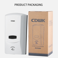 Mesin Induksi Otomatis Cair/Semprot/Busa yang Dipasang di Dinding, Pengisian Daya USB, Dispenser Sabun Isi Ulang ABS CD-5038 untuk Rumah Tangga dan Hotel.