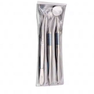 Kit de 3 Piezas para Estudiantes de Odontología, Set Básico de Examen, Pinzas, Espejo Bucal, Acero Inoxidable Quirúrgico, Certificado CE, Dentavex DC-DCK-6088 - Product Image 1