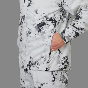 Chaqueta de Invierno para Hombre, de Soft Shell, Manga Larga, Estampada, Impermeable, para Caza, con Patrón de Camuflaje, Blanca y Negra - Product Image 6