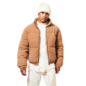 New Design <b>Top</b> Selling Fleece Material Heavyweight Streetwear Design Casual Wear Winters Wholesale Plain <b>Men's</b> Puffer Jackets - Product Image 1