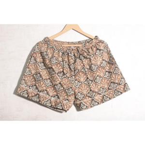 Ensemble de pyjama en coton fait main indien pour femmes, imprimé à la main, ensemble de pyjama court léger pour l'été - Product Image 6