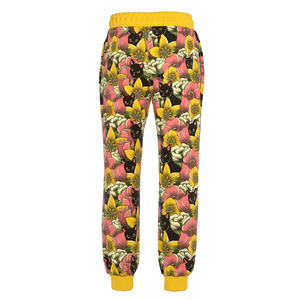 Pantalon de survêtement 100% coton taille haute OEM pour hommes, couleurs personnalisables, logo brodé, jogging vintage délavé à l'acide, leggings de yoga - Product Image 2