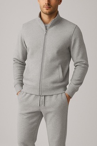 Chándal Deportivo de Invierno Unisex con Logotipo Personalizado, Corte Ajustado, en Tejido Técnico Polar, para Hombre y Mujer, de Alta Calidad - Product Image 3