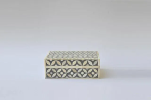 Luxury Bone Inlay Wooden <b>Trinket</b> Jewelry <b>Box</b> Mother of Pearl Gift Storage - Product Image 5