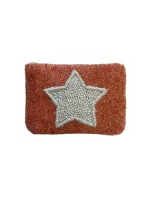 High Quality Handmade Exclusive <b>MARDI</b> <b>GRAS</b> <b>Beaded</b> Embroidery Mini Zipper Bag With Trendy Fashion Statement Details From India - Product Image 4