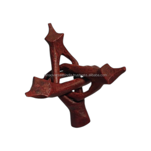 Support trépied décoratif Cobra en bois de peuplier, écologique et fait main, pour brûleur d'encens, plateau à bijoux, bol à encens, plateau à bibelots, printemps - Product Image 4