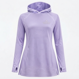 Custom Logo Modest Sportswear <b>Top</b> Hooded Lightweight Quick-Dry Summer Swimwear <b>Swimming</b> <b>Top</b> - Product Image 1