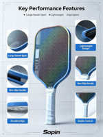Nouvelle lame de pickleball en fibre de carbone externe OEM ODM, balle de tennis de table professionnelle