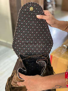 Mochila de cuero de piel auténtica hecha a mano para el pelo, mochila de piel de vaca auténtica Unisex, mochila occidental con flecos, bolsas con cordón - Product Image 6