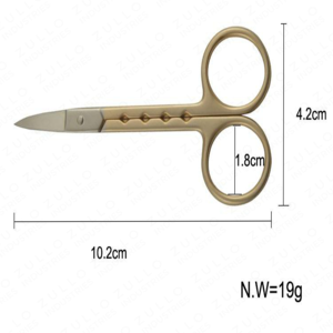 Ciseaux à ongles professionnels en acier inoxydable doré, lame pointue et aiguisée, outil de beauté pour la coupe, logo personnalisé, marque privée, vente en gros - Product Image 5