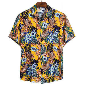 Camisa Hawaiana de Manga Corta para Hombre, Verano, Playa, Venta al Por Mayor de Fábrica, Personalización - Product Image 2