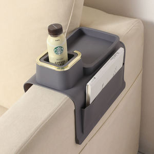 Plateau de rangement pliable en silicone pour accoudoir de canapé, organiseur d'accoudoir, plateau latéral réutilisable, accessoire ménager - Product Image 4