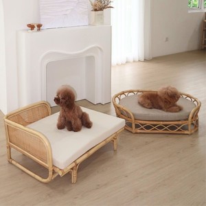 Cama premium para perros, muebles de ratán para mascotas de fabricante vietnamita, camas naturales para gatos de la más alta calidad - Product Image 6