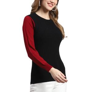 Suéter de Cachemira 100% Pura para Mujer, Cuello Redondo, Manga Larga, Suave, Moderno, Tejido de Alta Calidad, para Otoño e Invierno - Product Image 3