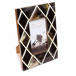 Mới đến sừng Inlay hình ảnh khung ảnh với bên trong xương khảm mô hình bảng Top bàn khung ảnh món quà cưới khung ảnh - Product Image 6