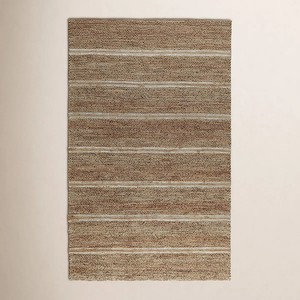 Alfombra Bohemia de Lana Ecológica y Yute, Tejida a Mano, Estilo Kilim, Dhurrie, Persa, Indio, para Decoración de Escaleras, Pasillos y Puertas - Product Image 1