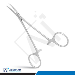 Pinza Hemostática Quirúrgica Dental Accuram Micro Halstead Mosquito Curva 12.5cm de Acero Inoxidable, Instrumento Manual - Product Image 1