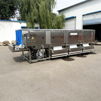 Automatische voedingsbak van roestvrij staal, wasmachine, arbeidsbesparende industriële spuitreinigingsmachine voor voedselwerkplaatsen