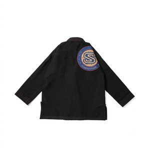 Uniformes de Jiu-Jitsu al por mayor, negros, con logotipo personalizado, de primera calidad, 100% algodón, aprobados por la IBJJF, Kimono GI BJJ, artes marciales. - Product Image 2
