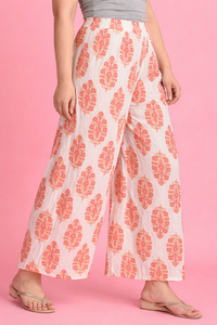 Pantalones Casuales Holgados de Verano para Mujer, 100% Algodón Voile, Suaves y Transpirables, con Estampado Paisley, Ecológicos, Estilo Palazzo, Relajados, Boho - Product Image 2