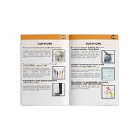 Impression offset CMYK, magazine/brochure/livret/catalogue personnalisé, reliure à point de suture, couverture souple, brochure en papier