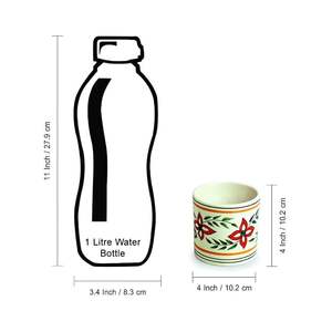 Pot à fleurs en céramique de haute qualité pour plantes et fleurs d'intérieur. Pot à fleurs artistique avec surface vernie lisse pour la décoration de la maison. - Product Image 4