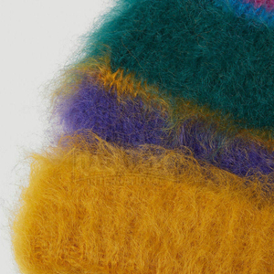 Solid color knit beanie 100% acrylic <b>winter</b> <b>cap</b> Cuffed beanie hat yellow Mustard color casual hat - Product Image 5